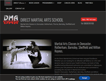 Tablet Screenshot of directmartialarts.com